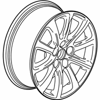OEM 2022 Cadillac XT4 Wheel, Alloy - 23370184