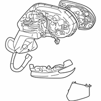 OEM 2021 Toyota Corolla Mirror Assembly - 87940-12L00