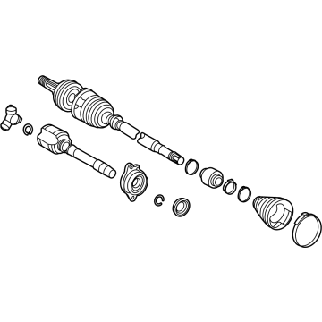 OEM 2022 Toyota Highlander Axle Assembly - 43410-0E360