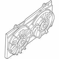 OEM 2011 Nissan Sentra Motor & Fan Assy-With Shroud - 21481-ET80B