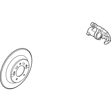 OEM 2018 Hyundai Kona Disc-Rear Brake - 58411-J9500