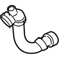 OEM BMW Radiator Lower-Thermostat Hose - 17-12-7-602-294