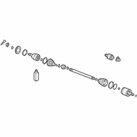 OEM 2004 Hyundai Elantra Shaft Assembly-Drive, RH - 49500-2D513