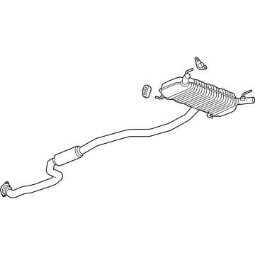 OEM Cadillac CT4 Muffler & Pipe - 84694684