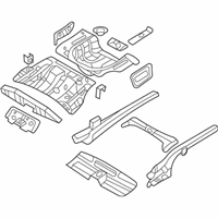 OEM Kia Panel Complete-Rear Floor - 655002G550