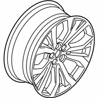OEM 2022 Ford Explorer Wheel, Alloy - LB5Z-1007-D