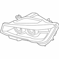 OEM 2017 BMW X4 Right Headlight - 63-11-7-334-074