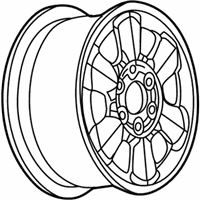 OEM 2002 Oldsmobile Bravada Wheel Rim-17X7 Aluminum - 9593399