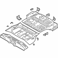 OEM Hyundai Panel Complete-Rear Floor - 65500-S8000