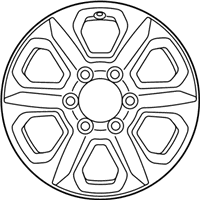 OEM 2022 Toyota 4Runner Wheel, Alloy - 42611-35520