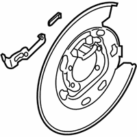 OEM Hyundai Tucson Plate Assembly-Rear Brake Back, LH - 58251-D3000