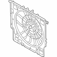 OEM BMW X5 FAN COWL WITH ACOUSTIC RING - 17-42-7-953-224