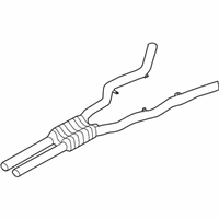 OEM 2014 BMW 550i GT xDrive Center Muffler - 18-30-7-646-959