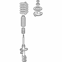 OEM 2008 Honda Fit Shock Absorber Assembly, Left Front - 51602-SLN-A04