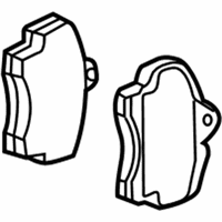 OEM Kia Sephia Pad Set-Rear - 0K9A02628Z