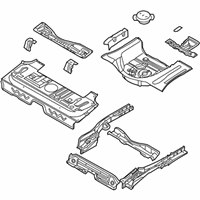 OEM 2006 Chevrolet Aveo Panel Asm, Rear Floor - 96532561