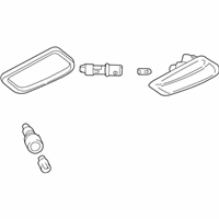 OEM BMW 318ti Additional Turn Indicator Lamp, Left - 63-13-8-357-047