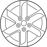 OEM Kia Rondo Wheel Assembly-Aluminum - 529101D251