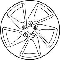 OEM Kia Rondo Wheel Assembly-Aluminum - 529101D350