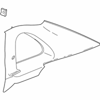 OEM 2004 Saturn L300 Molding Asm, Quarter Window Garnish *Grante Shale - 22692142