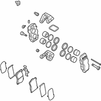 OEM Hyundai Genesis Brake Assembly-Front, LH - 58110-3N010