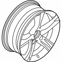 OEM BMW 320i Disc Wheel, Light Alloy, Reflex-Silber - 36-11-6-796-244