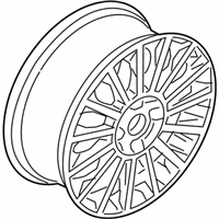 OEM 2014 Ford Fiesta Wheel, Alloy - D2BZ-1007-C