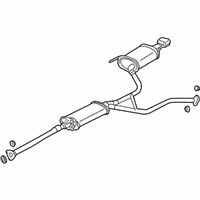 OEM Acura MDX Muffler Set, Passenger Side Exhaust - 18030-S3V-A21