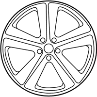 OEM 2008 Dodge Charger Wheel Rim - 5181849AB