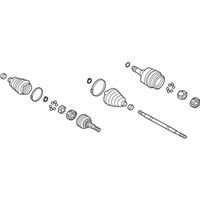 OEM 2009 Saturn Outlook Rear Wheel Drive Shaft Assembly - 15116778