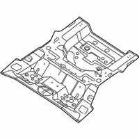 OEM 2007 Hyundai Tiburon Panel-Rear Floor - 65511-2C510