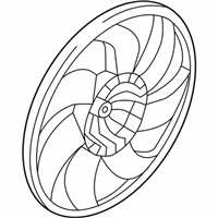 OEM Nissan Versa Note Shroud-Motor Fan - 21481-1HS3A