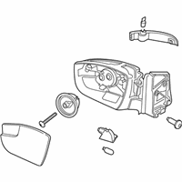 OEM Ford Escape Mirror Assembly - CJ5Z-17683-EA