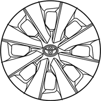 OEM Toyota Corolla Wheel Cover - 42602-02490