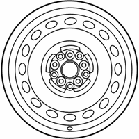 OEM 2020 Toyota Corolla Wheel, Steel - 42611-02Q50