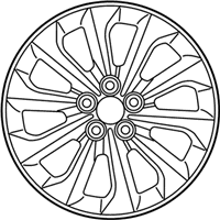 OEM 2020 Toyota Corolla Wheel, Alloy - 42611-02Q61