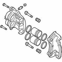 OEM 2019 Nissan Murano Caliper Assy-Front LH, W/O Pad & Shim - 41011-3JA0C