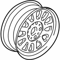 OEM 1998 BMW 528i Alloy Rim Casted - 36-11-1-093-463