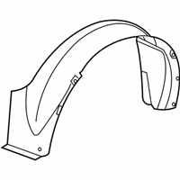 OEM 2006 Saturn Ion Fender Liner - 22663892