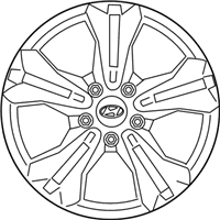 OEM 2019 Hyundai Sonata Wheel Assy-Aluminium - 52910-C2660