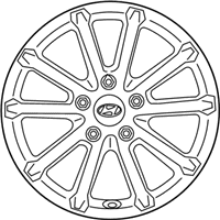 OEM Hyundai Sonata 16 Inch Wheel - 52910-C2530