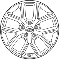 OEM Hyundai Sonata Aluminium Wheel Assembly - 52910-C2710