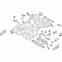 OEM 2016 Ford Fusion Rear Floor Pan - HG9Z-5411360-D