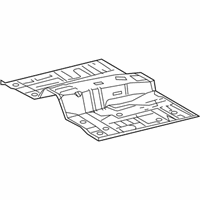 OEM 2013 Toyota Tacoma Front Floor Pan - 58111-04410