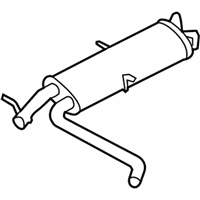OEM 2005 BMW X5 Centre Muffler - 18-10-7-526-389