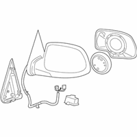 OEM 2005 GMC Sierra 1500 Mirror Assembly - 15226920