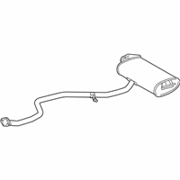 OEM 2012 Lexus CT200h Exhaust Tail Pipe Assembly - 17430-37470
