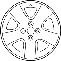 OEM 2007 Toyota Yaris Wheel, Alloy - 42611-52611