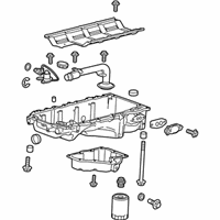 OEM 2017 Chevrolet Silverado 1500 Upper Oil Pan - 12684605