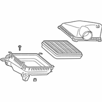 OEM 2011 Lexus LX570 Cleaner Assy, Air - 17700-38181